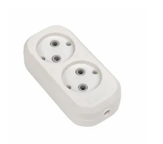 Корпус кнопочный КП101 пластиковый 1 кнопка белый EKF#1