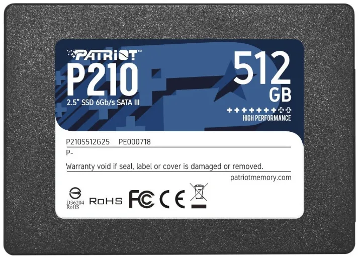 Твердотельный накопитель SSD Patriot 512GB SATA III 2,5"#1