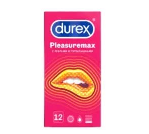 Презервативы Durex Pleasuremax №12 (с ребрами и пупырышками)#1