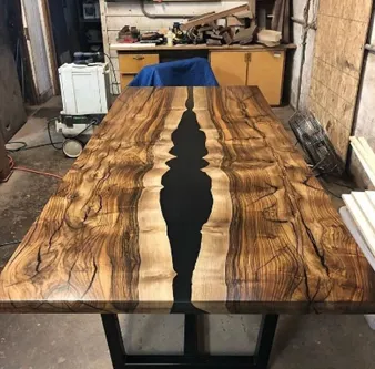 Эпоксидный стол из дерева#1