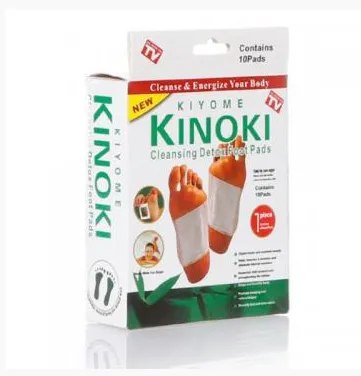 Детоксикационный пластырь для стоп Kinoki Cleansing Detox Foot Pads Детокс патчи для ног 10 шт.#1
