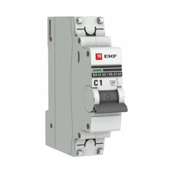 Автоматический выключатель 1P 1А (C) 4,5kA ВА 47-63 EKF PROxima#1