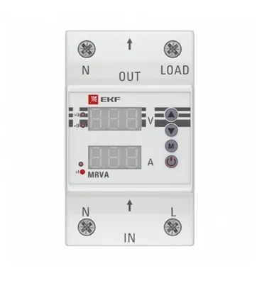 Реле напряжения и тока с дисплеем MRVA 50A EKF#1