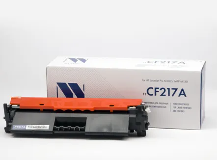 Тонер-картридж HP LJ CF 217A/Hp Laserjet Pro M102w M130fw M132fn,) NV Print с чипом#1