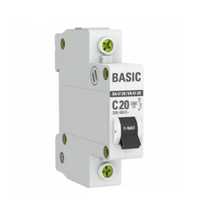 Автоматический выключатель 2P 10А (C) 4,5кА ВА 47-29 EKF Basic#1