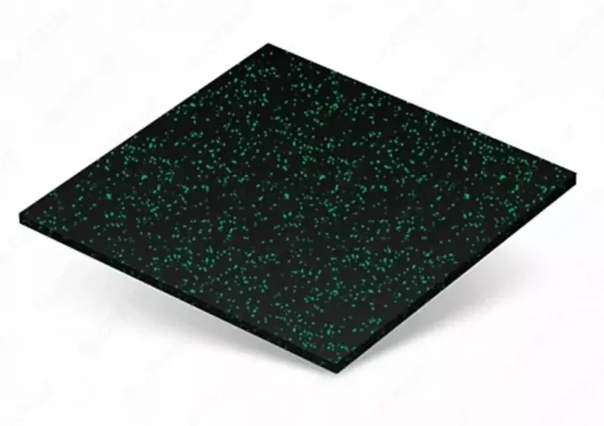 Универсальная резиновая плита "Rubber Max Sport" (1000 х 1000 х 35 мм) зеленая#1