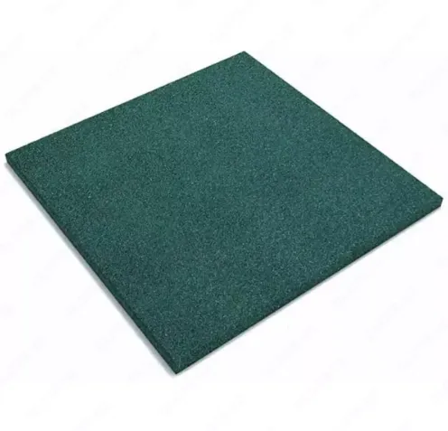 Универсальная резиновая плита "Rubber Max Sport" (490 х 490 х 50 мм) зеленая#1