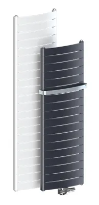 Vertikal bimetalik radiator RIFAR CONVEX V 500-22-AN (antratsit rangi), termostatik klapanli pastki ulanish, 22 qism#1