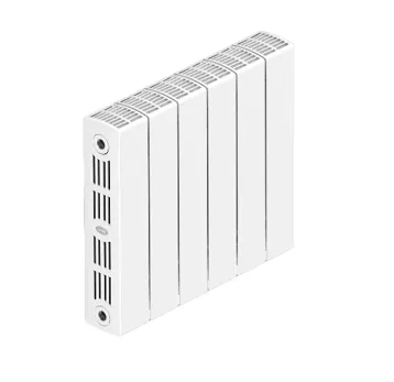 Bimetalik radiator RIFAR Supremo VR 350-10 (titan rangli), termostatik klapanli pastki ulanish, 10 qism#1
