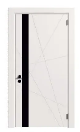 Межкомнатные двери, модель: TRENTO 6, цвет: Эмаль белая#1