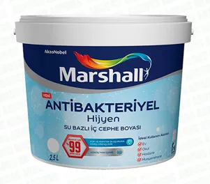 Suvga asoslangan antibakterial bo'yoq MARSHALL ANTIBAKTERIYEL HIJYEN 15L#1