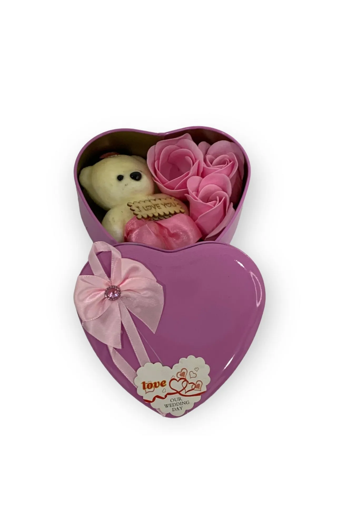 Подарочный набор - роза и мишка vs69543 SHK Gift розовый#4