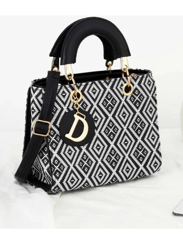 Женская сумка с вышивкой B-BAG BP-4284O Чёрно-белый#3