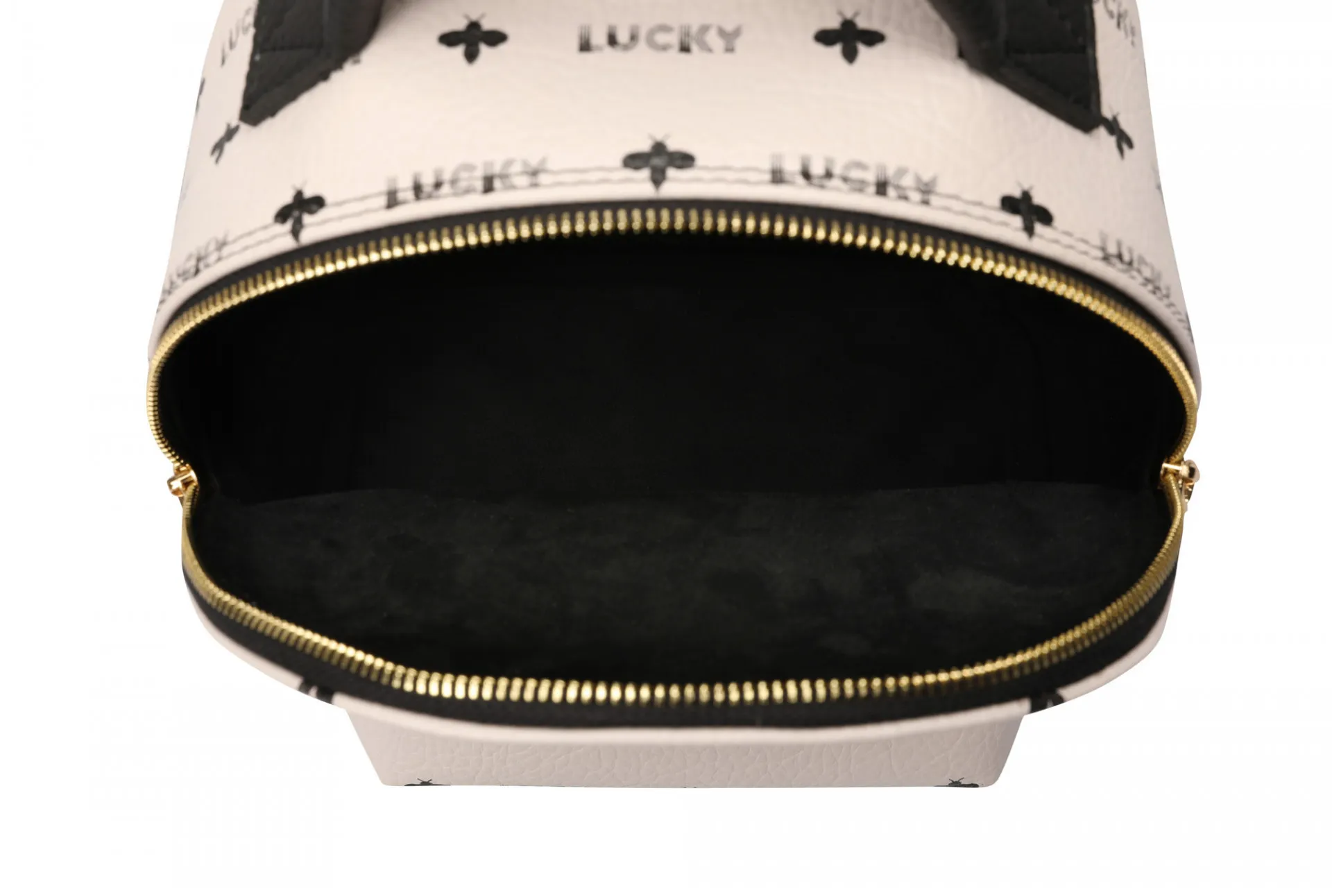 Женский рюкзак Lucky Bees 1518 Кремово-черный#6