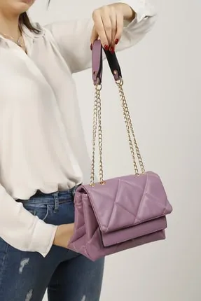 Женская сумка с вышивкой - фиолетовый shk bag#3