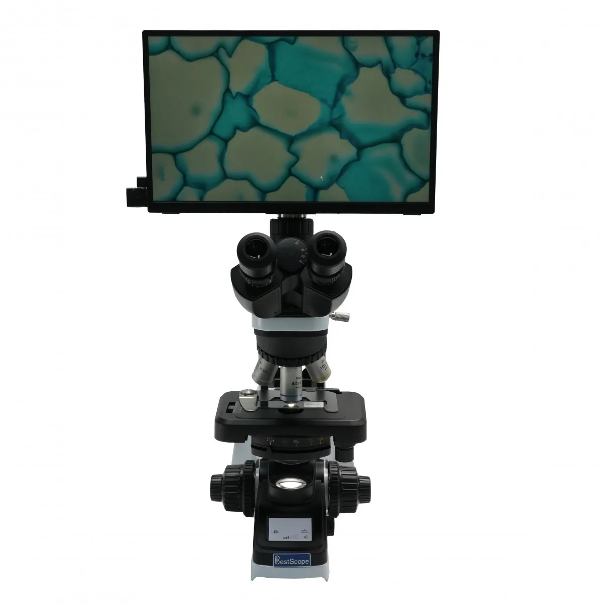 Микроскоп тринокулярный  BS-2046T с цифровой камерой и LCD Монитором#5