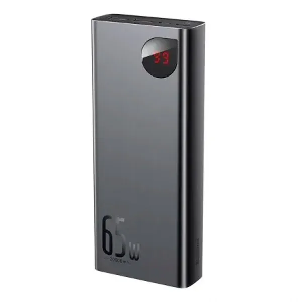 Внешний аккумулятор Baseus Adaman Metal Digital Display Quick Charge Power Bank 20000mAh 65W - черный (PPIMDA-D01)#2