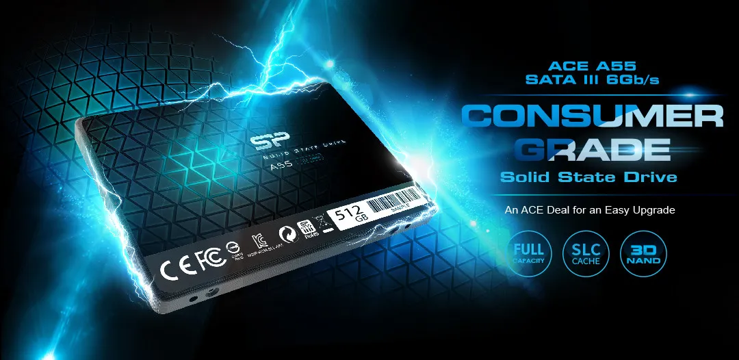 Внутренний твердотельный накопитель SP 128 ГБ SSD 3D NAND A55 SLC SATA III#2