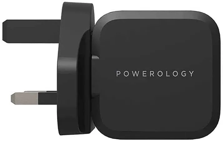 Powerology Ультракомпактное зарядное устройство PD GaN мощностью 20 Вт для Eвро-черный#7