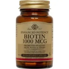 Sog'lom teri va sochlar uchun biotin tabletkalari Solgar Biotin 1000mg (250 dona)#4