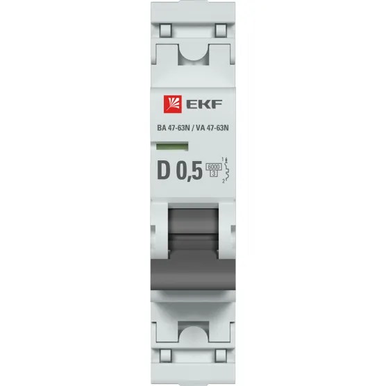 Автоматический выключатель 1P 0,5А (D) 6кА ВА 47-63N EKF PROxima#2