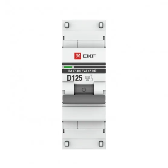 Автоматический выключатель 1P 125А (D) 10kA ВА 47-100 EKF PROxima#2
