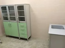 Инструментальный медицинский двухстворчатый шкаф с двумя стеклянными дверцами#7