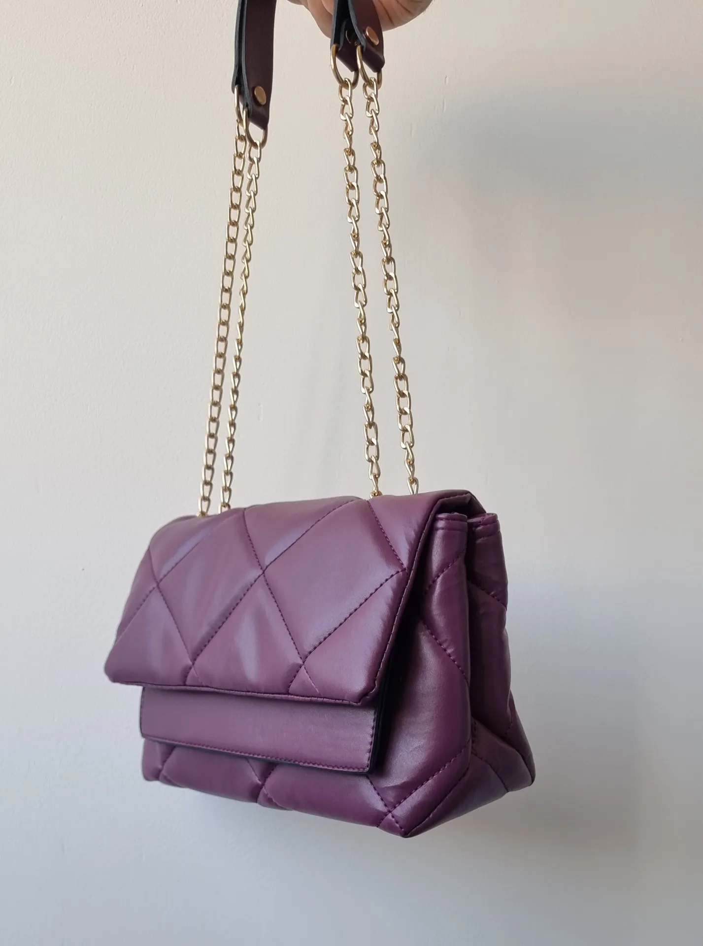 Женская сумка SHK Bag MEYZ02 Темно-фиолетовый#4