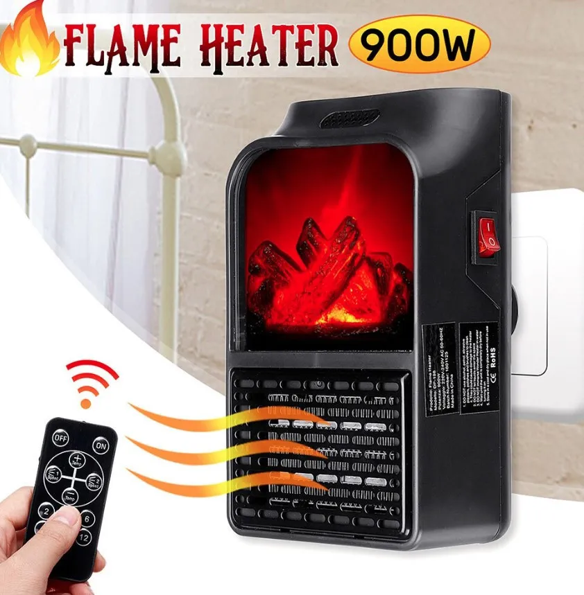 Мини обогреватель с камином Flame handy heater (900 Ватт)#6