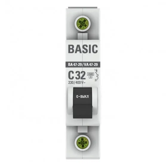 Автоматический выключатель 1P 32А (C) 4,5кА ВА 47-29 Basic#2