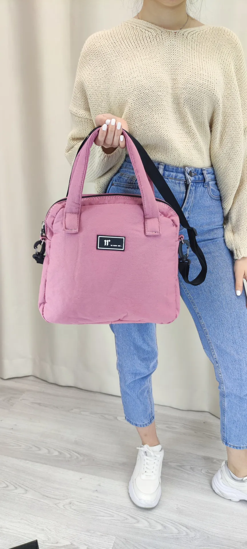 Женская сумка SHK Bag MYZTKST01 Пудровая#2