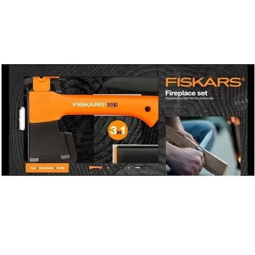 Подарочный набор Fiskars " топор X5 + нож + точилка "#3