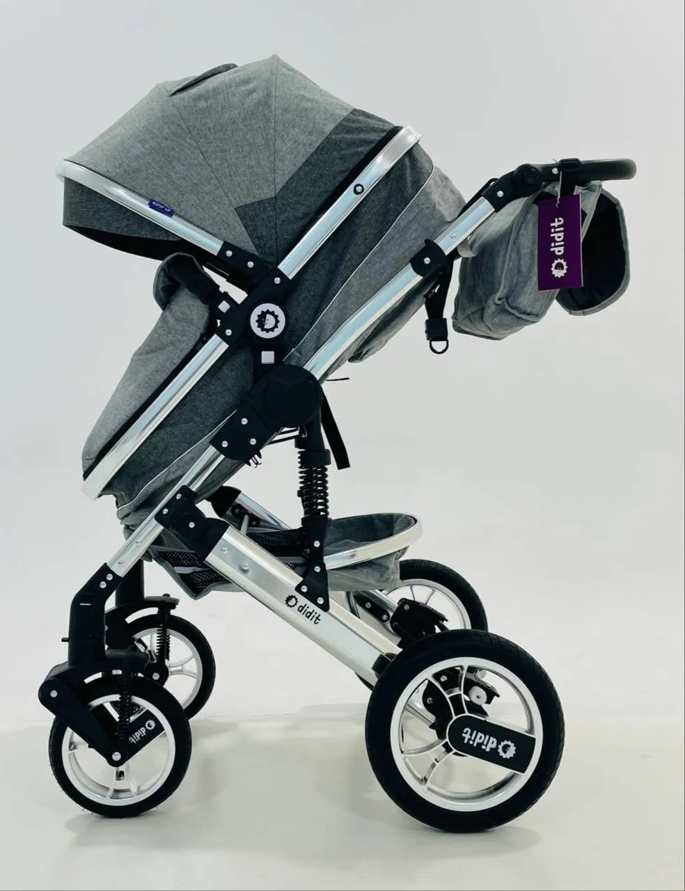 Роскошная детская коляска didit dk-999 grey#2