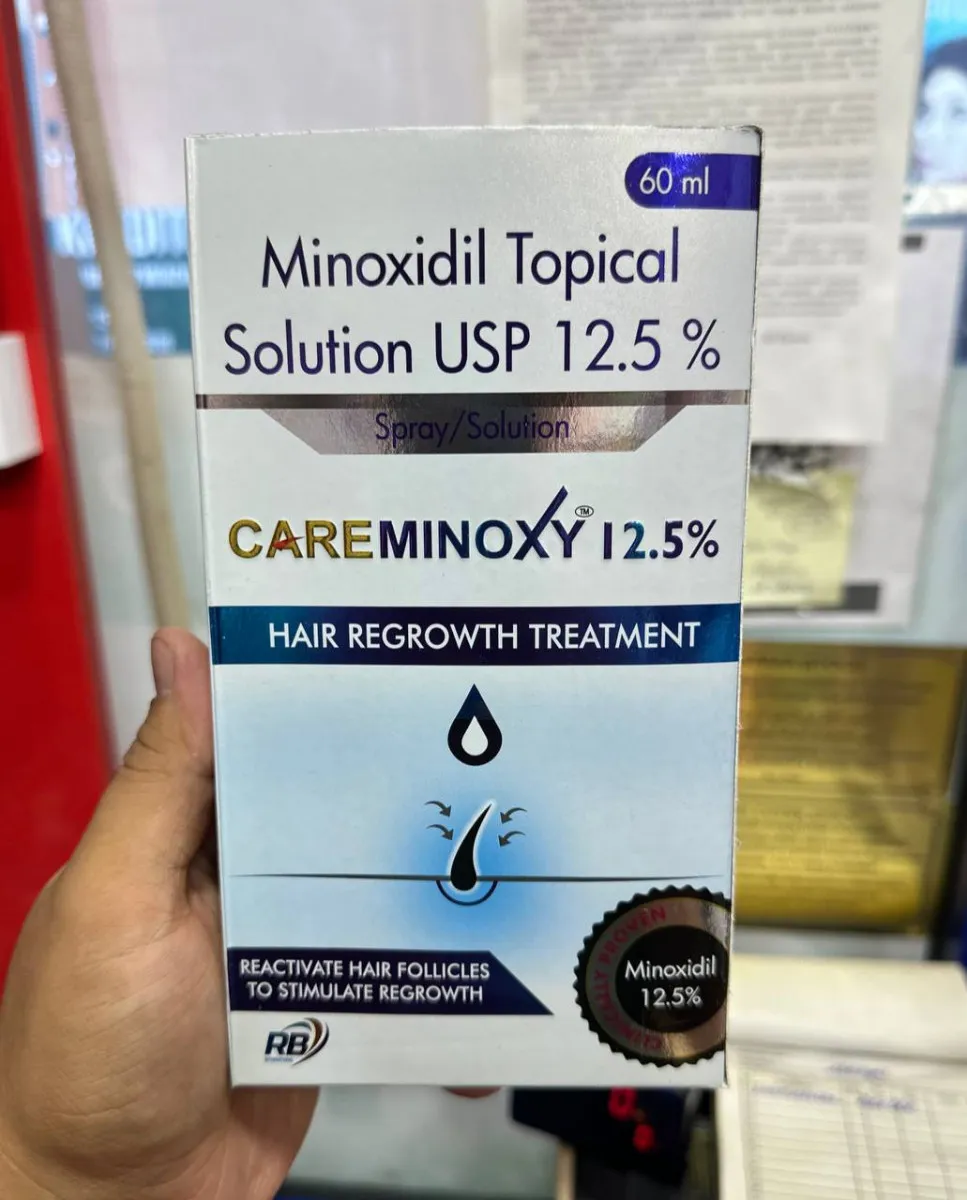 Minoxidil Careminoxy 12,5% soch va soqol o'sishi uchun mahsulot#2