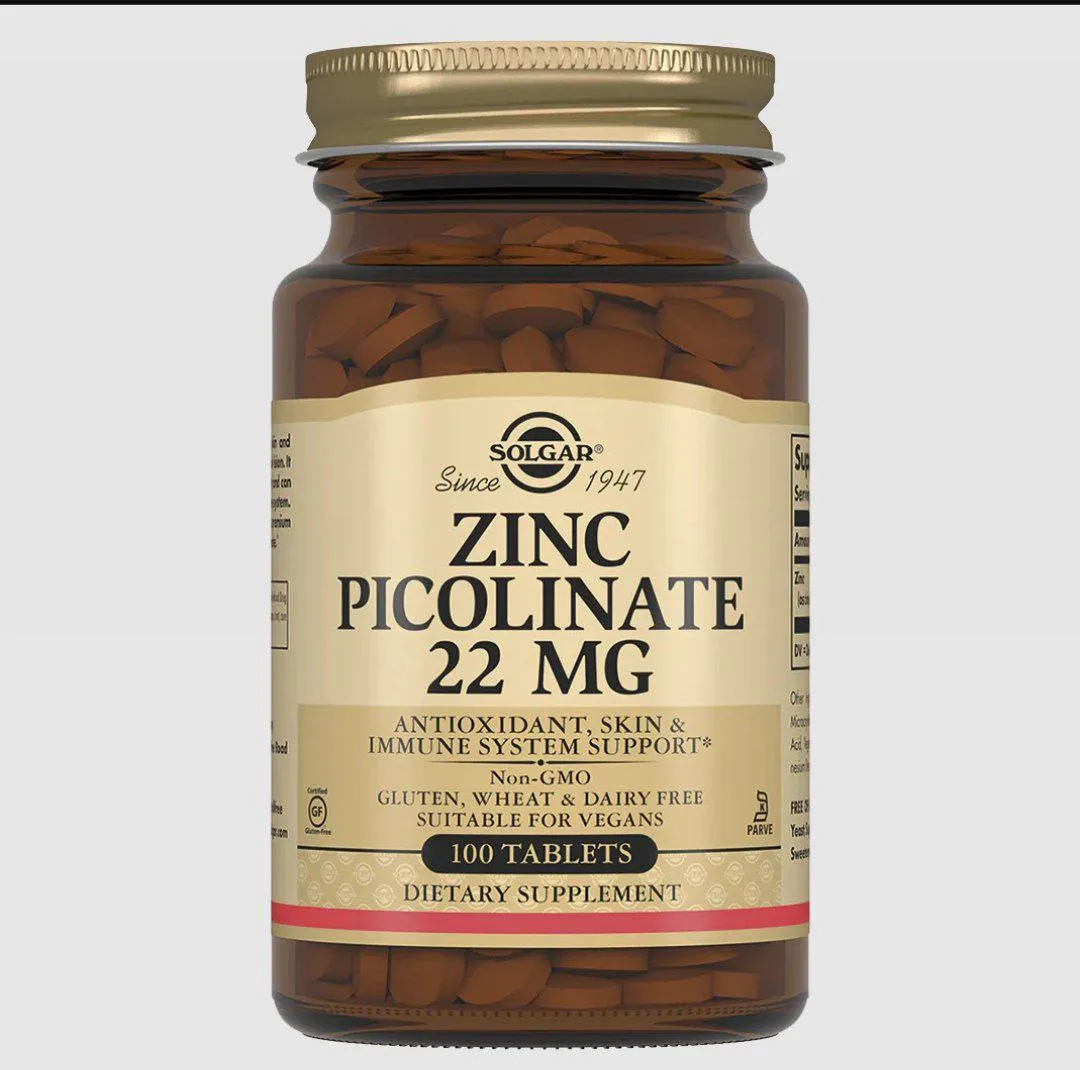 Цинк пиколинат Solgar Zinc Picolinate 22mg (100 шт.)#7
