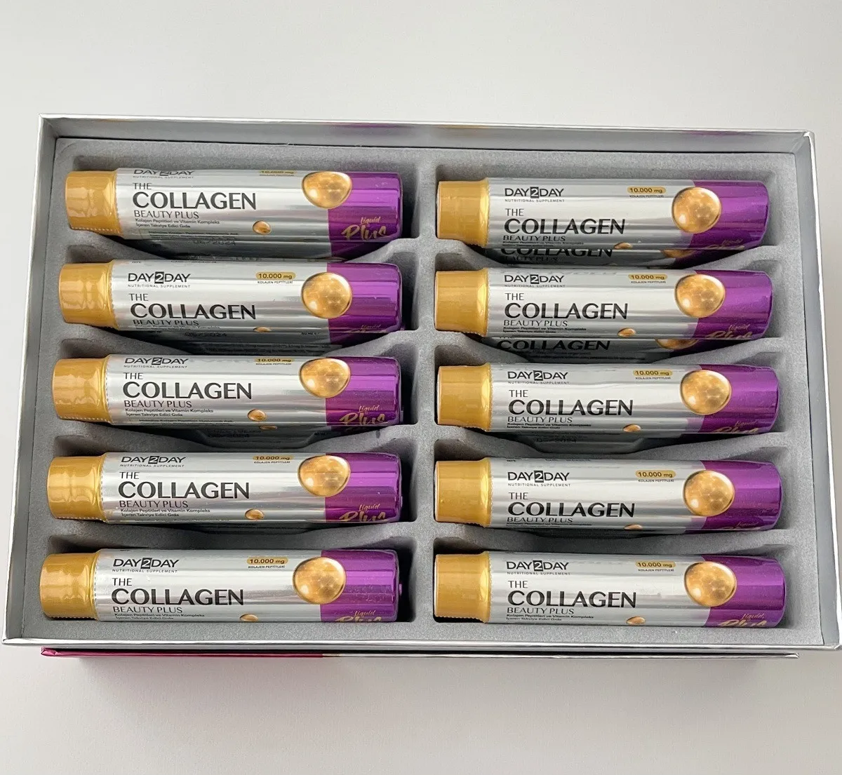 DAY2DAY Collagen Beauty Plus kollagenini ichish (40 ml dan 30 ta naycha)#2