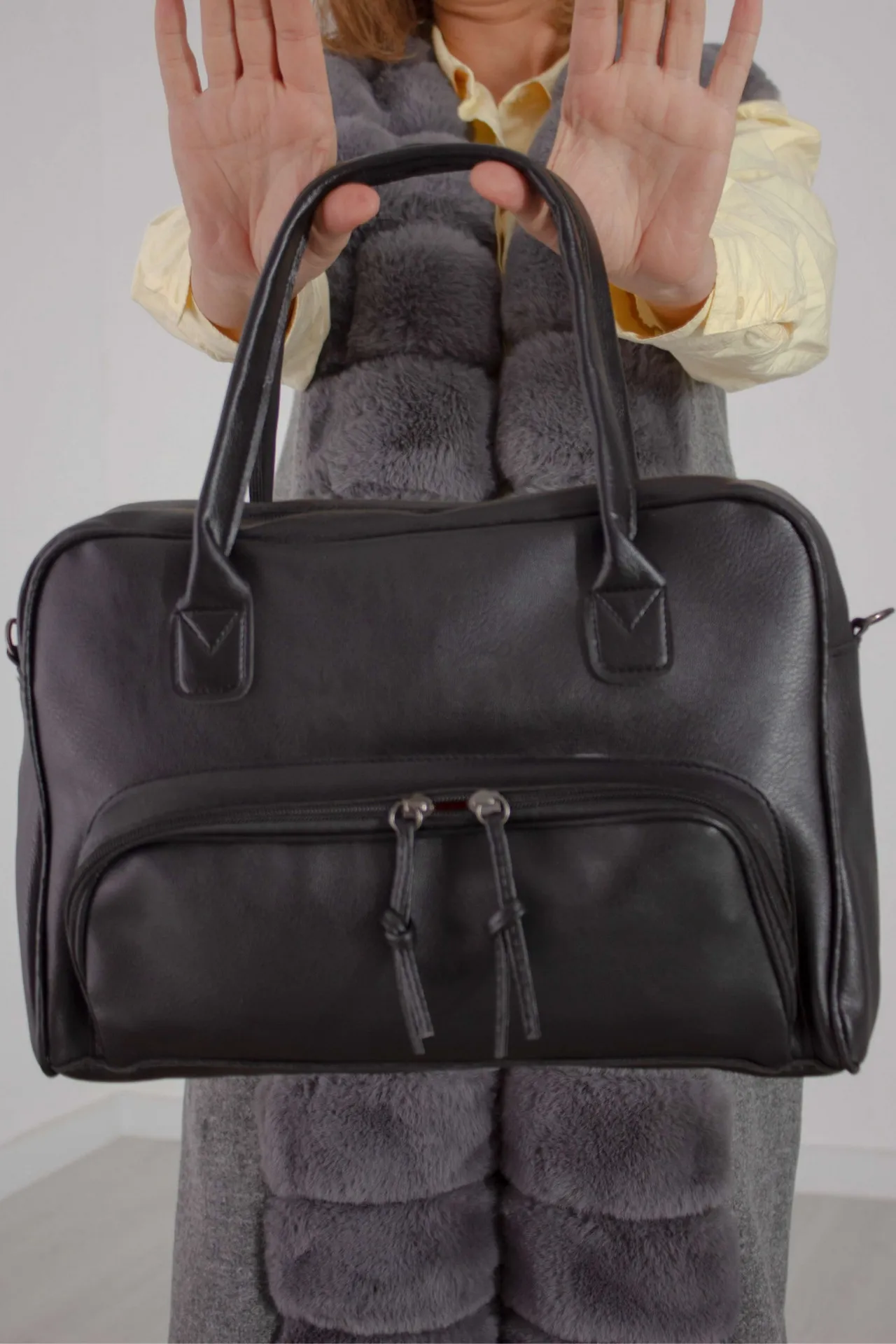 Женская сумка с двумя отделениями SHK Bag MYZ0000000073 Черный#2