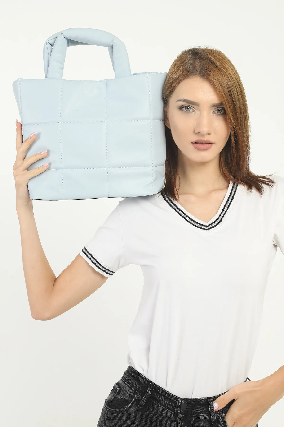 Женская сумка SHK Bag MYZ004BETL Синая#4