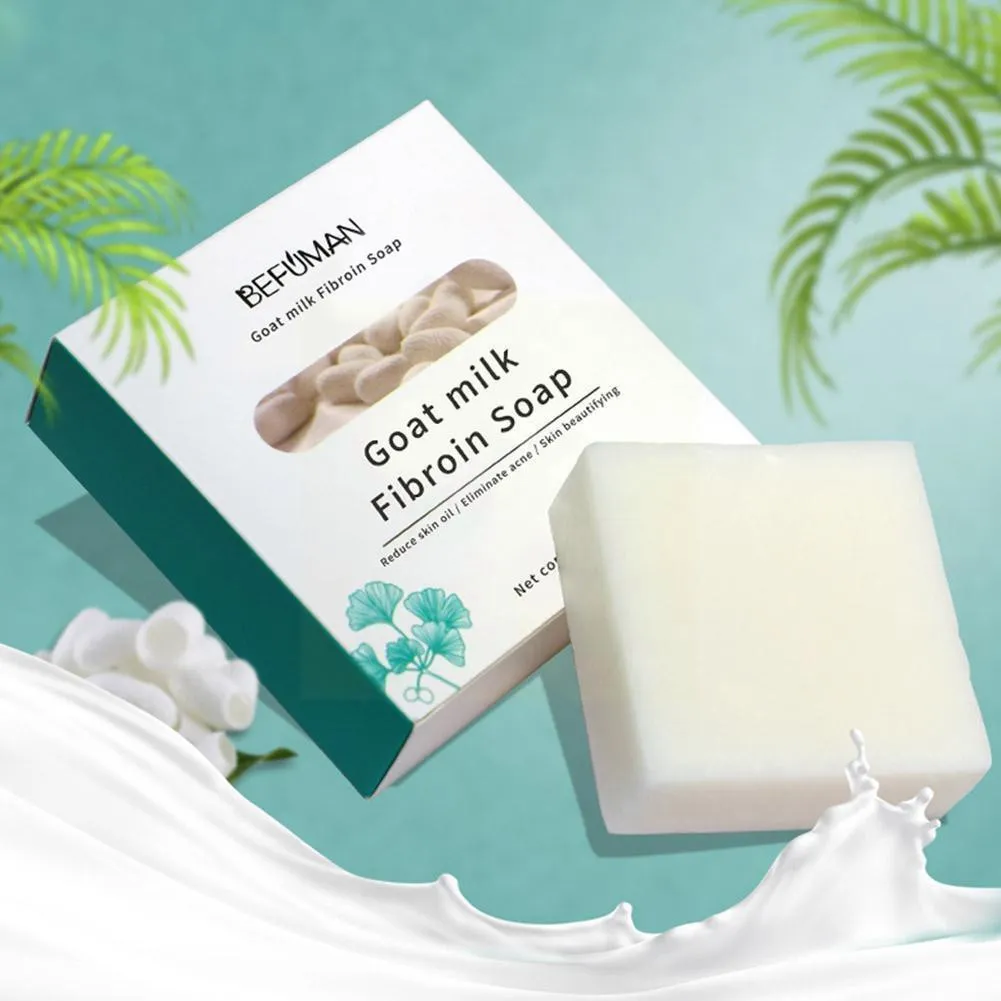 Фиброиновое мыло из козьего молока Befuman Silk Protein Skin Repair Soap#8