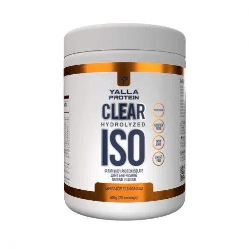 Протеин Yalla Protein, Clear Hydrolyzed ISO (Orange & Mango) 500g, 20 servings#1