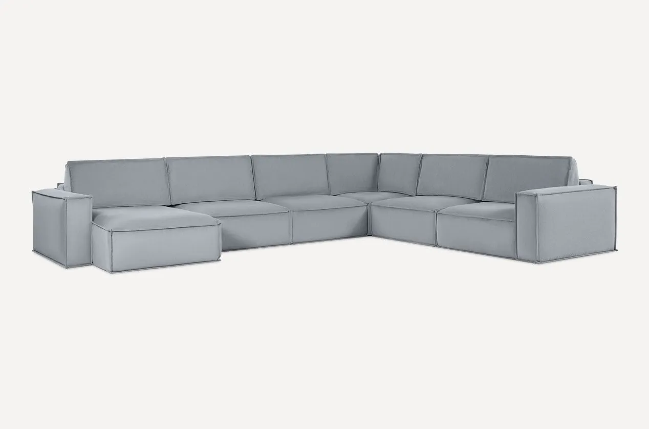 Модульный диван Этен 4 Vertical Silver#1