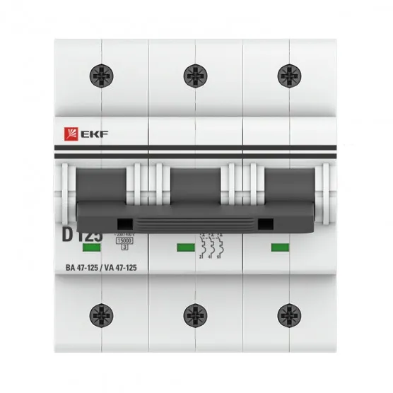 Автоматический выключатель 3P 100А (D) 15кА ВА 47-125 EKF PROxima#1