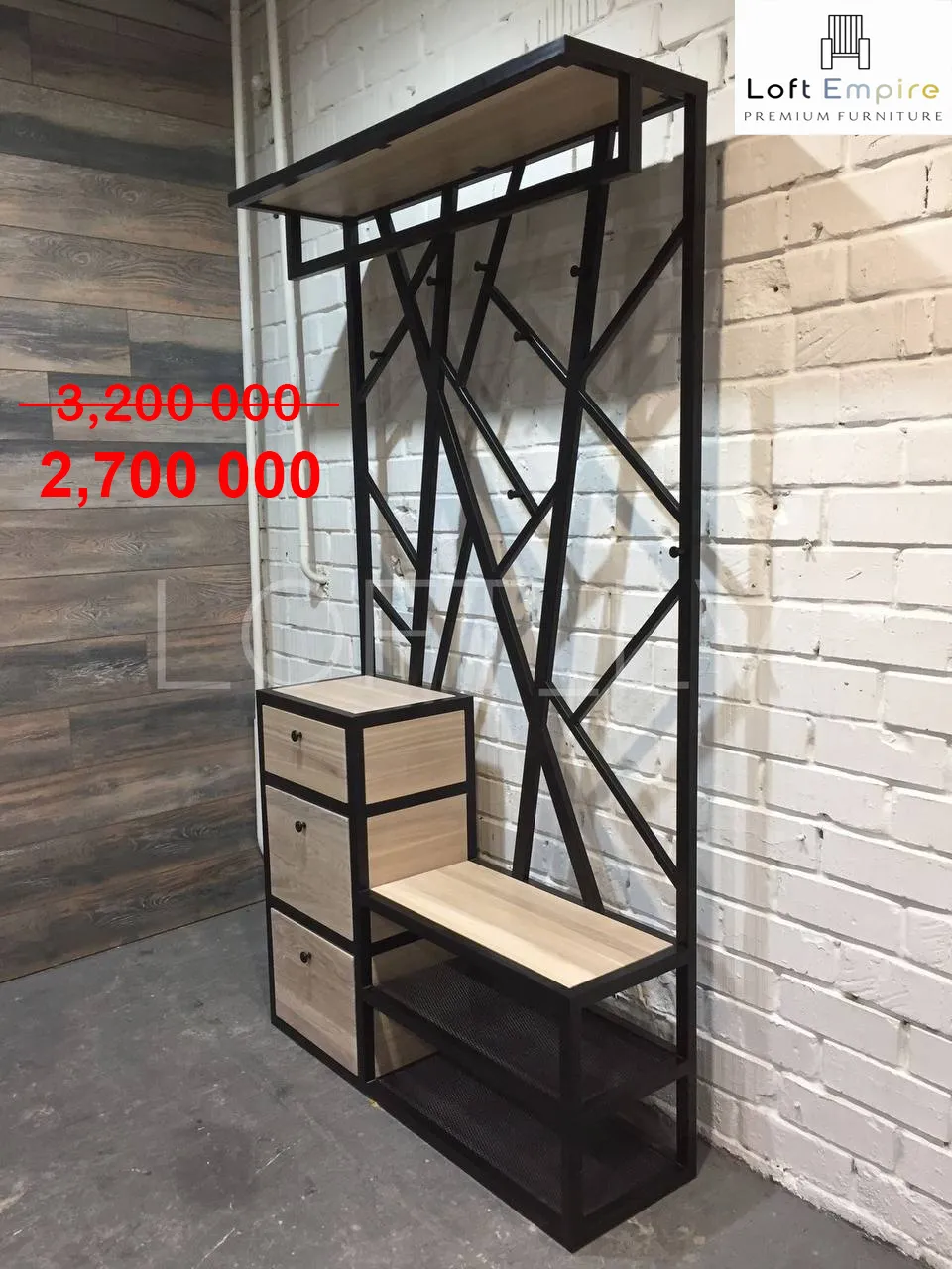 Loft uslubidagi mebel "Tokchalar"#1