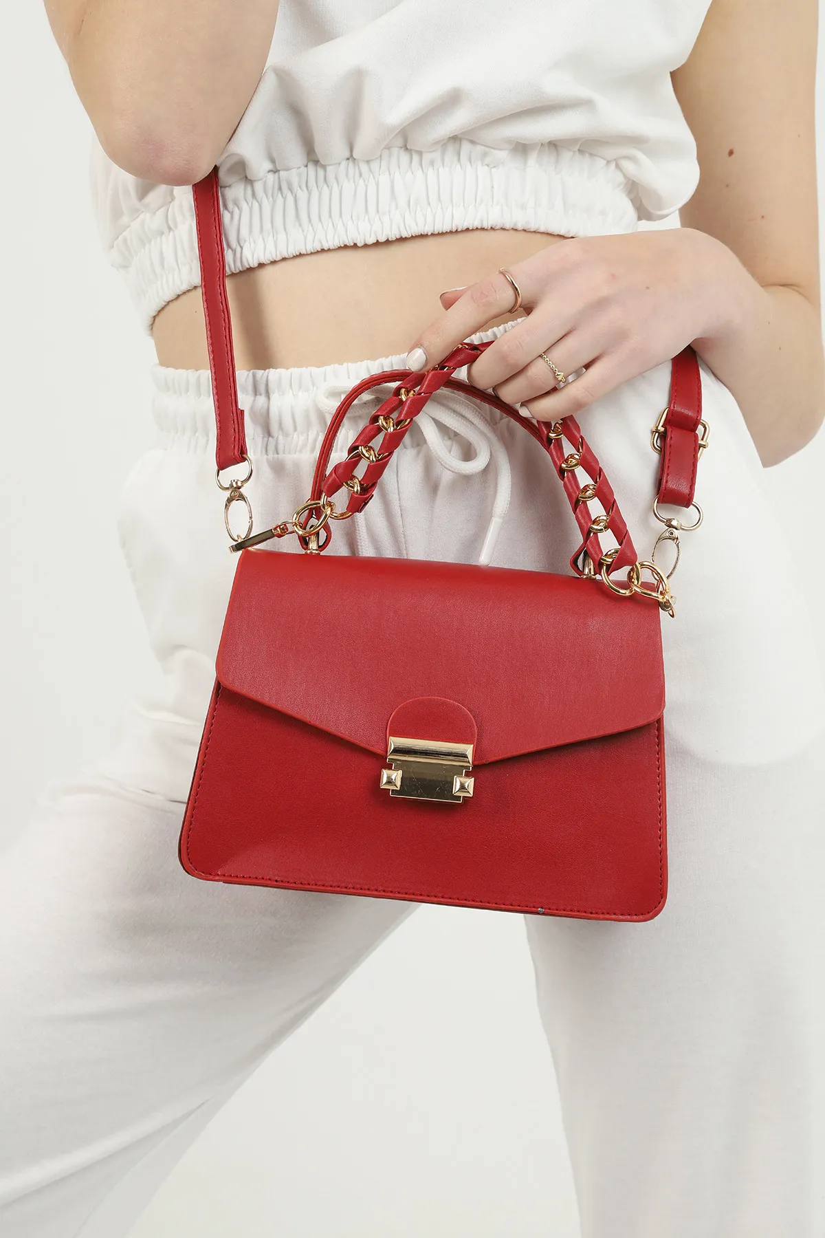 Женская сумка с цепочкой SHK Bag 1080HBMYZ Красный#1