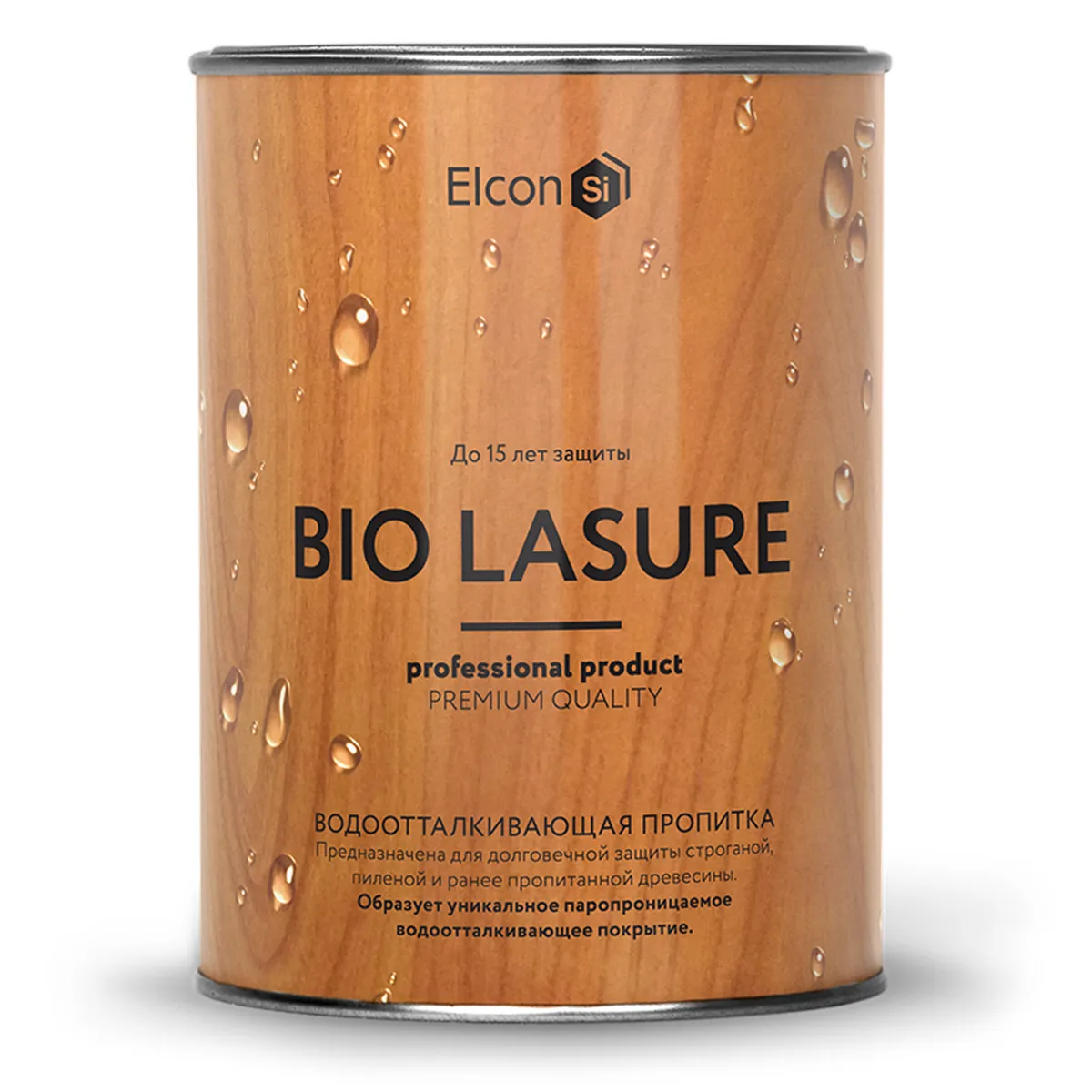 Пропитка для защиты древесины Elcon Bio Lasure (c водоотталкивающим эффектом), орегон, 0,9 л#1