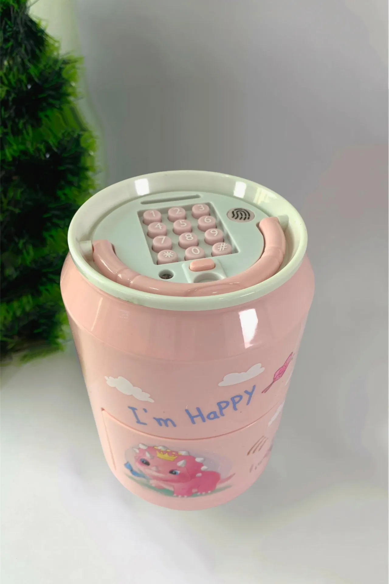 Детская электронная копилка-сейф с кодовым замком a008 SHK Gift розовый#1