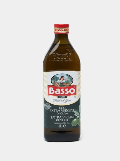 Масло оливковое Basso Extra Virgin стеклянная бутылка 1л#1