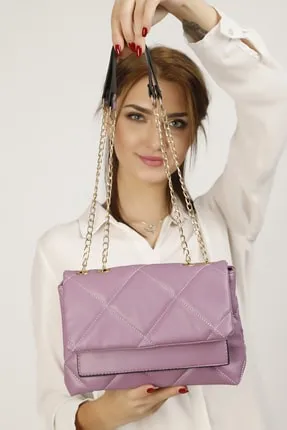 Женская сумка с вышивкой - фиолетовый shk bag#1