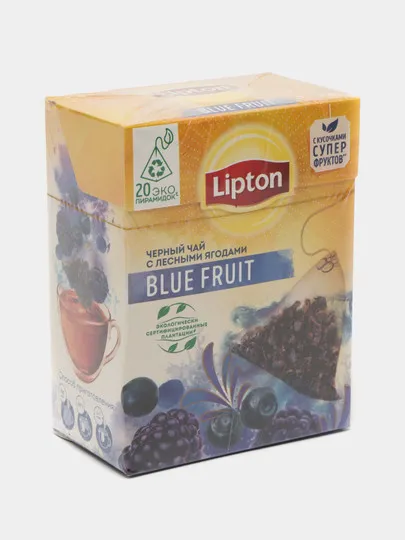 Чай чёрный Lipton Blue Fruit, 1.8 г, 20 пакетиков#1
