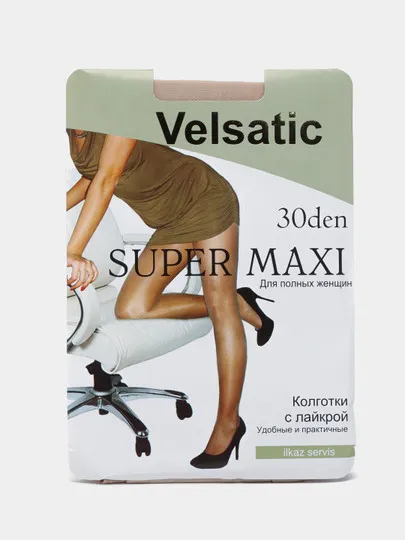 Колготки женские Velsatic 30 den Super Maxi, лайкра#1